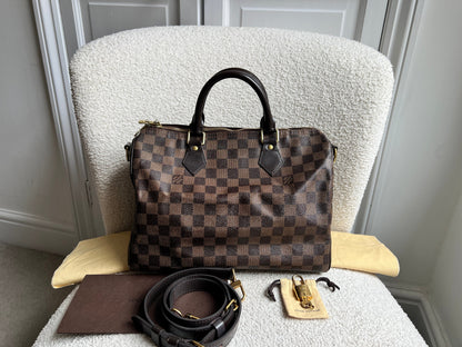 Louis Vuitton Speedy Bandouliere 30 Damier Ebene (RRP £1490)