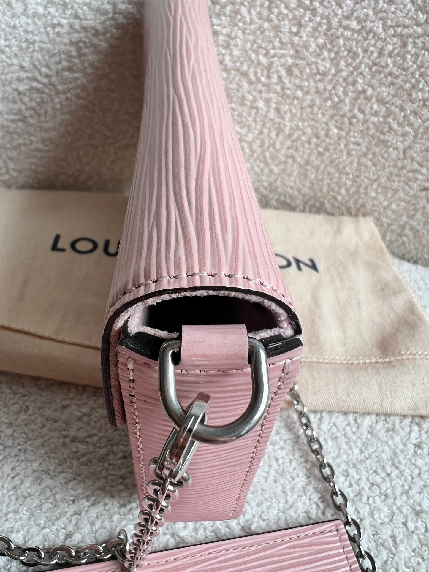 Louis Vuitton Felicie Pochette Rose Ballerine Epi (RRP £1160)