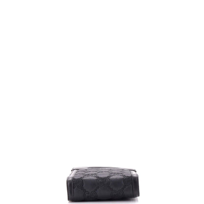 Top Handle Crossbody Bag GG Embossed Matelasse Nylon with Leather Mini