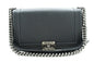 Chanel Boy Dark Gray V-Stitch Chain Shoulder Bag Quilted Flap