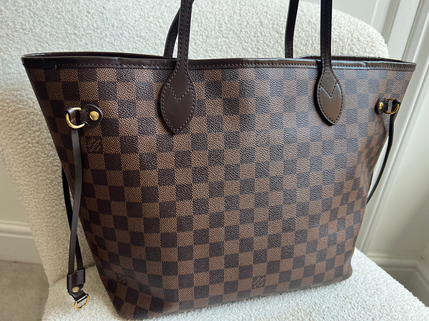 Louis Vuitton Neverfull MM Damier Ebene Cherry Interior (RRP £1,430)