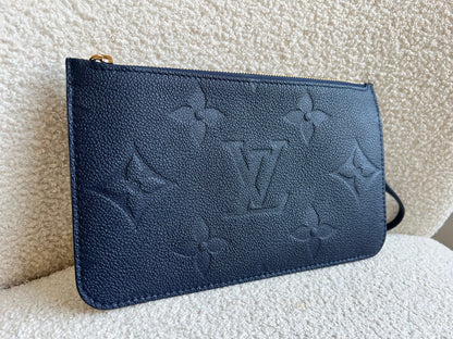 Louis Vuitton Pouch (from Neverfull) Navy Blue Empreinte