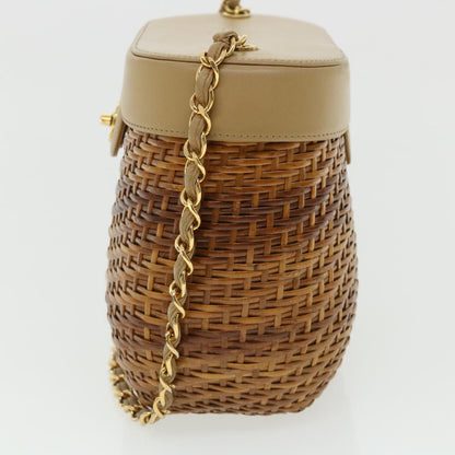 Chanel Leather Brown Chain Shoulder Bag