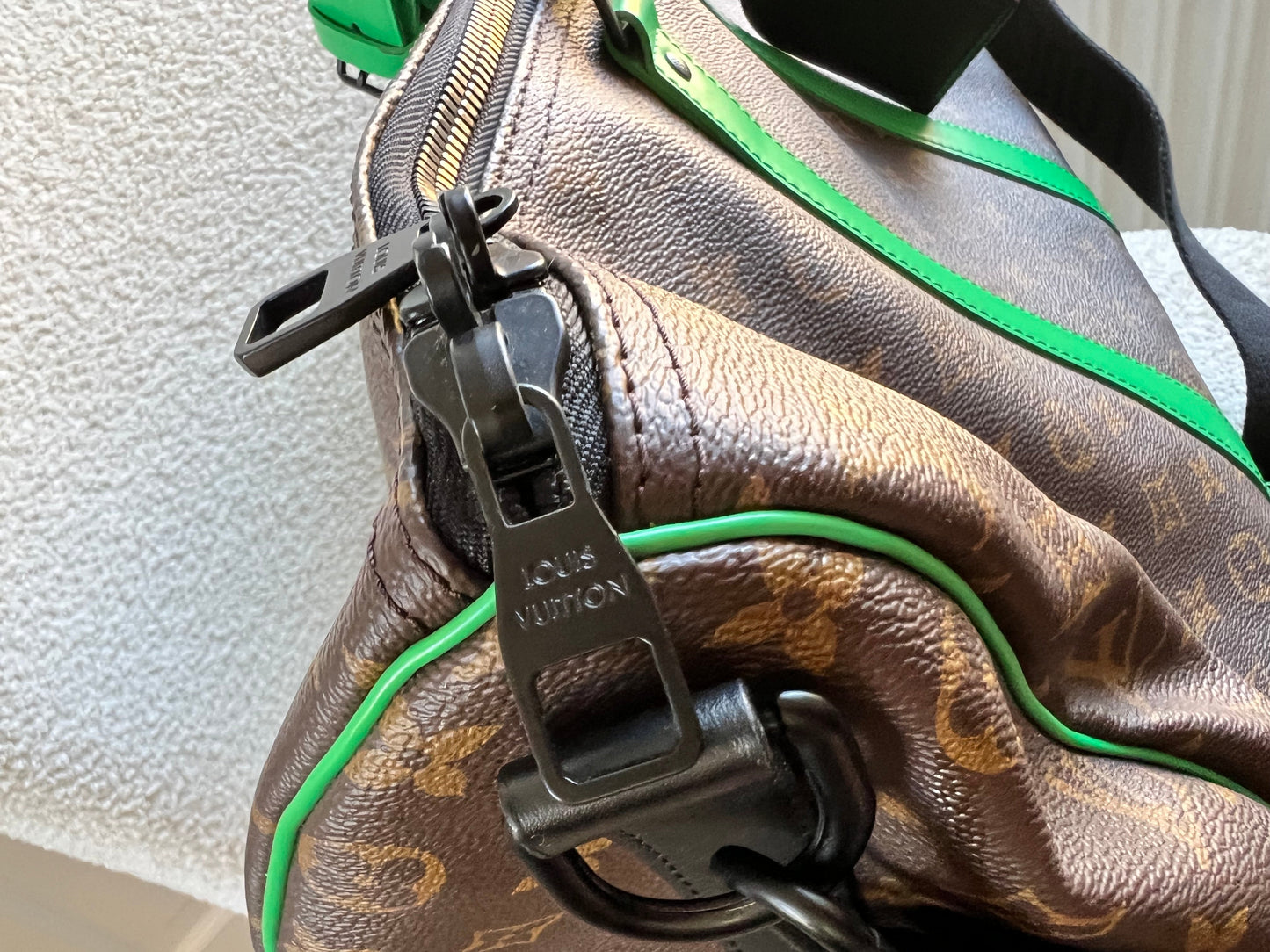 Louis Vuitton Keepall Bandouliere 50 Monogram Macassar and Minty Green (RRP £2,520)