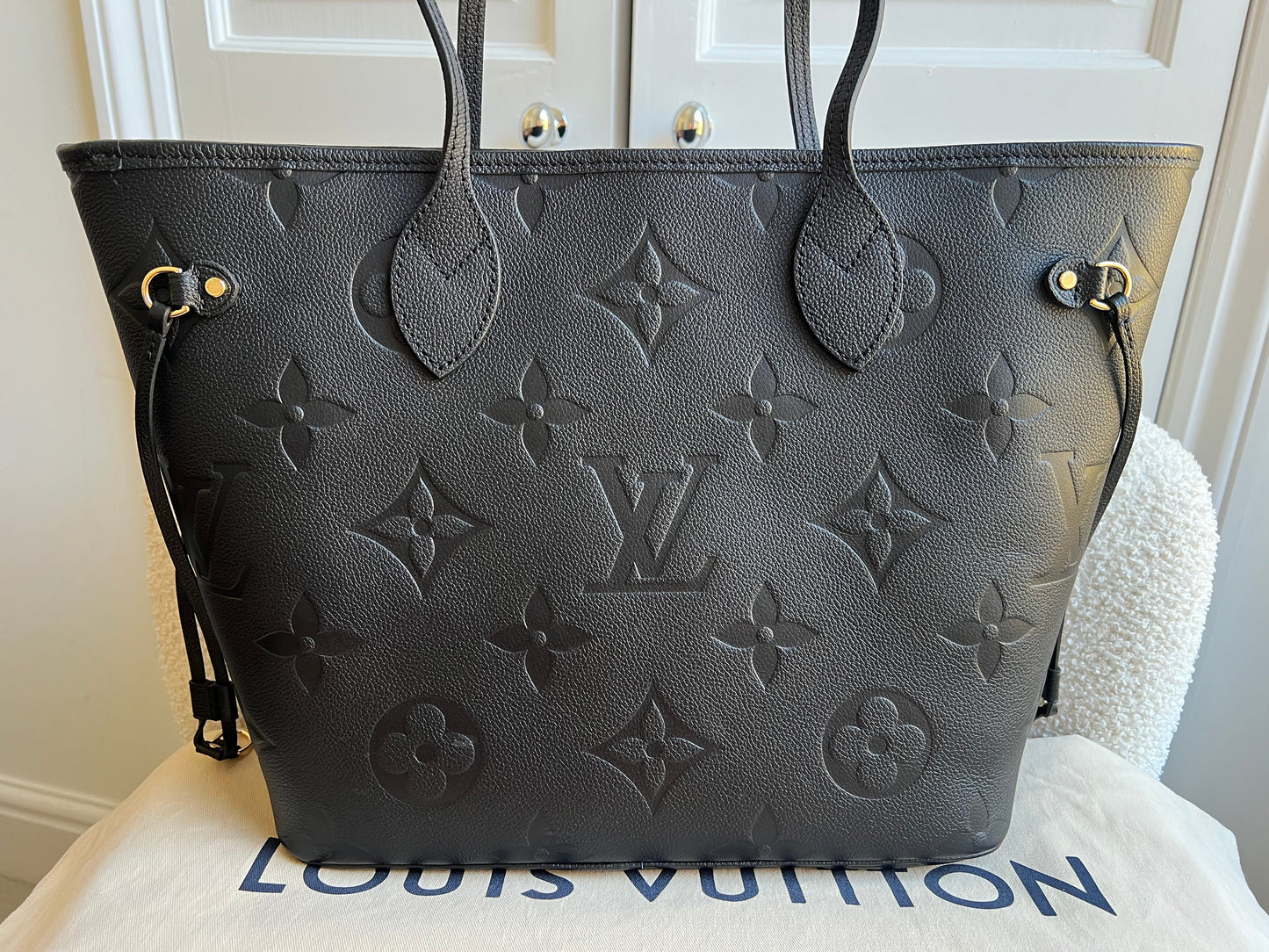 Louis Vuitton Neverfull MM Black Empreinte (RRP £2,010)
