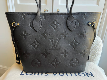 Louis Vuitton Neverfull MM Black Empreinte (RRP £2,010)