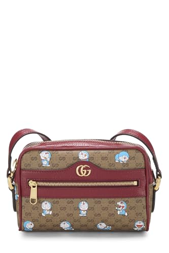 Gucci,  Doraemon x Gucci Coated Canvas Crossbody Bag, Red