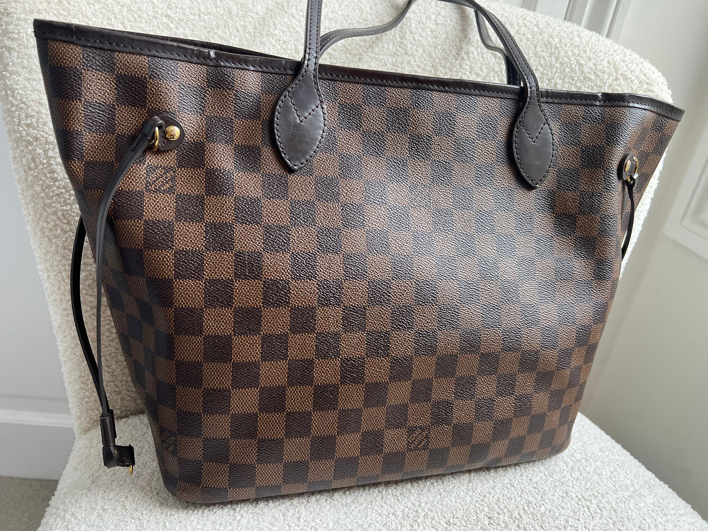 Louis Vuitton Neverfull MM Damier Ebene Cherry Interior (RRP £1,430)
