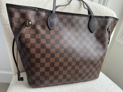 Louis Vuitton Neverfull MM Damier Ebene Cherry Interior (RRP £1,430)