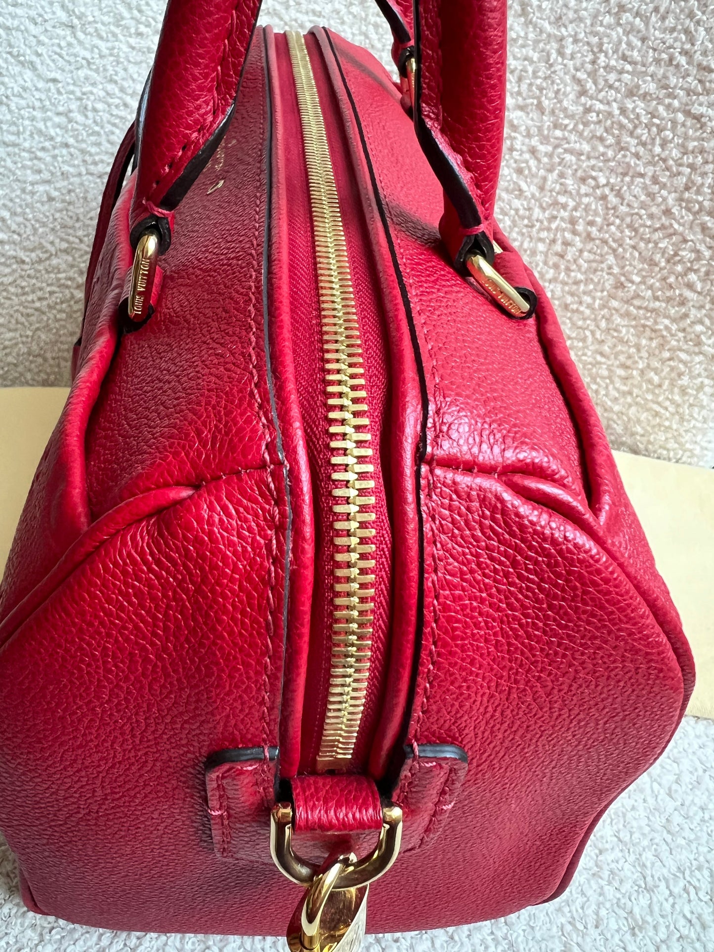 Louis Vuitton Speedy 25 Red Empreinte (RRP £1,840)