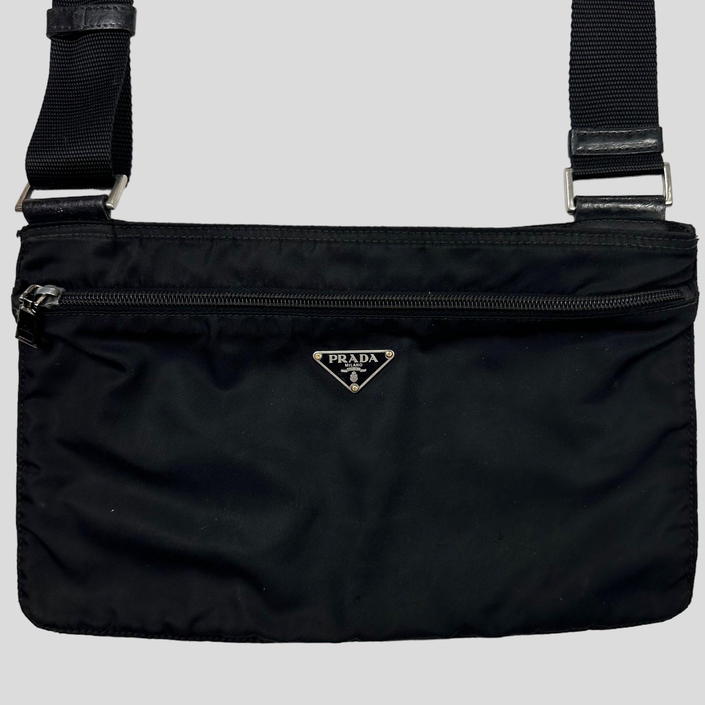 Prada Milano 00’s Nylon Rectangle Crossbody Bag