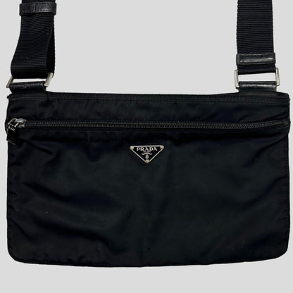 Prada Milano 00’s Nylon Rectangle Crossbody Bag