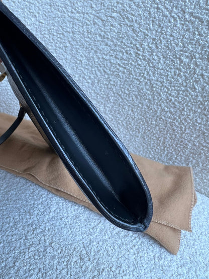 Louis Vuitton Vintage Black Epi Leather Pochette