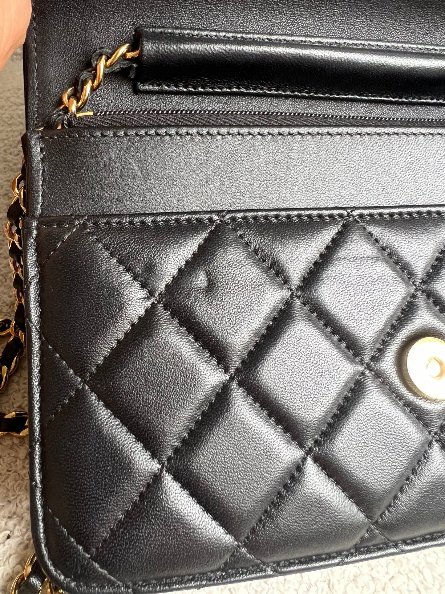 Chanel Wallet on Chain in Black Lambskin Gold Hardware (RRP £2,930)