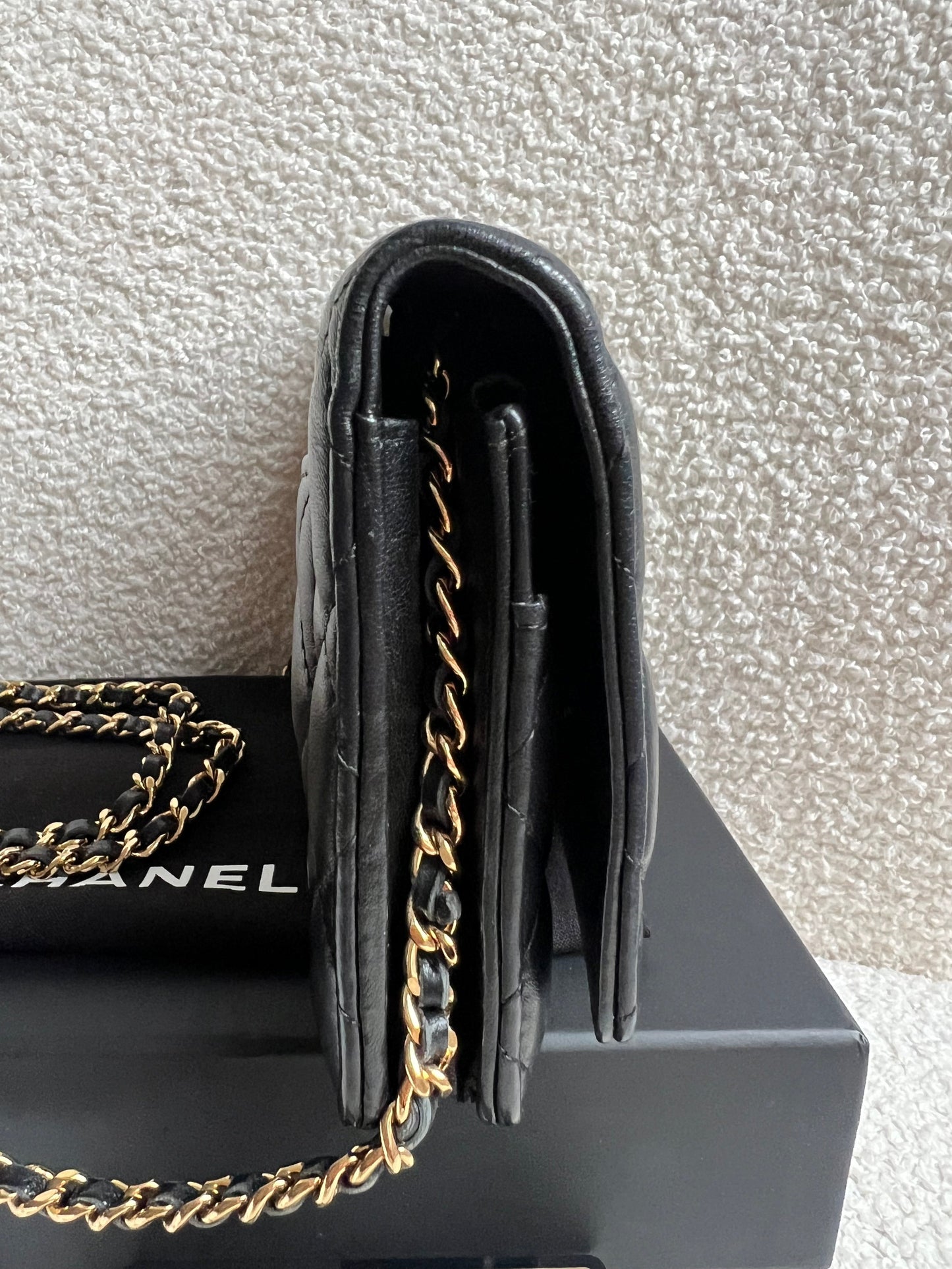 Chanel Wallet on Chain in Black Lambskin Gold Hardware (RRP £2,930)