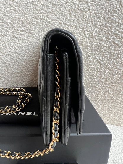 Chanel Wallet on Chain in Black Lambskin Gold Hardware (RRP £2,930)