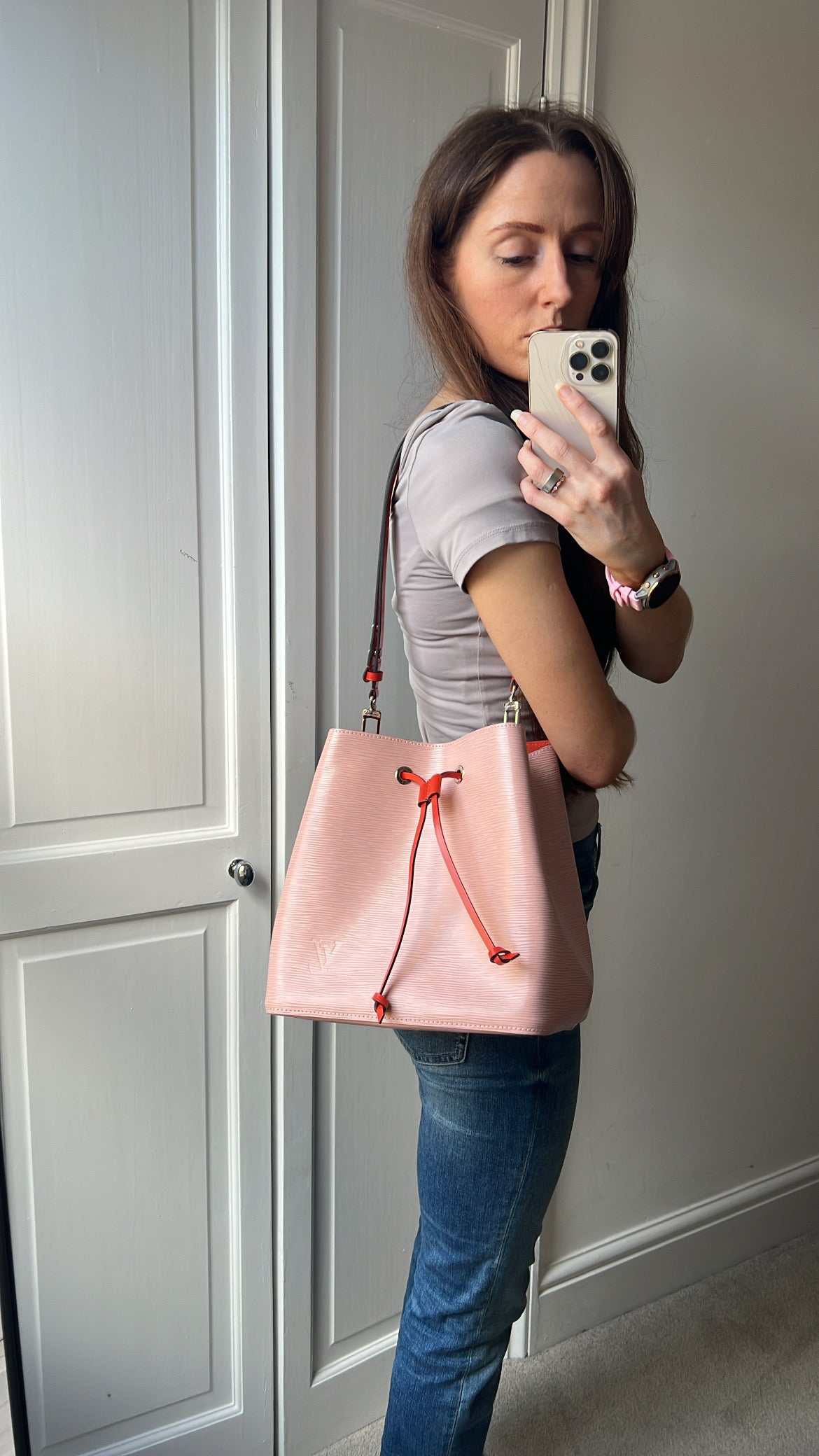 Louis Vuitton Neo Noe Bucket Bag Rose Ballerine (RRP £1,890)