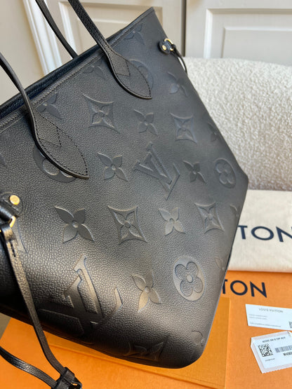 Louis Vuitton Neverfull MM Black Empreinte (RRP £2,010)