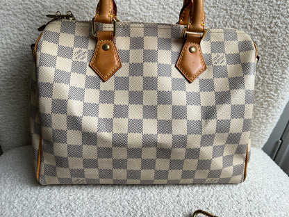 Louis Vuitton Speedy 25 Bandouliere Damier Azur (RRP £1,440)