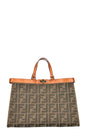 FENDI Peekabo X Tote Canvas Green