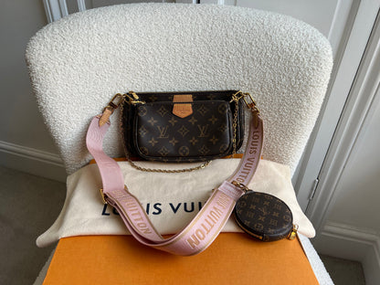 Louis Vuitton Multi Pochette Accessoires Rose Chiaro (RRP £2070)