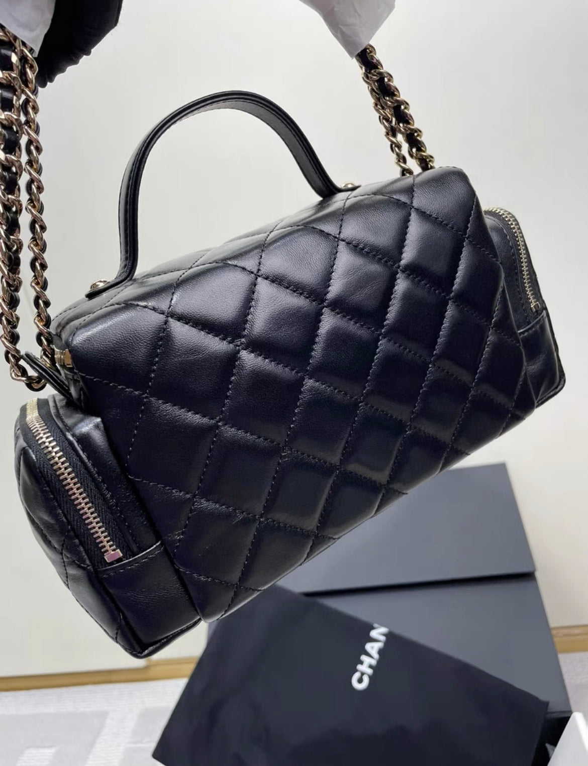 Chanel Timeless Lambskin Black Handbag Lambskin