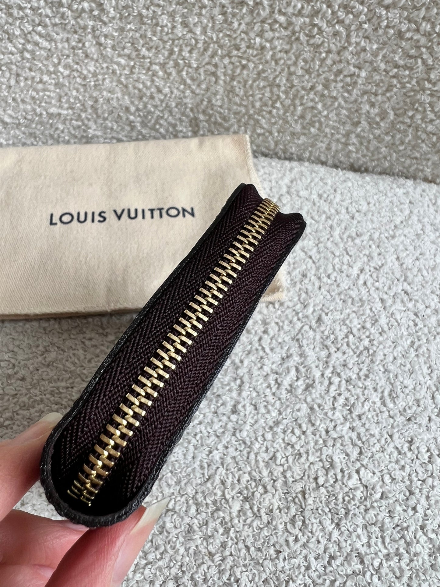 Louis Vuitton Zippy Coin Purse in Amarante Vernis Patent (RRP £420)