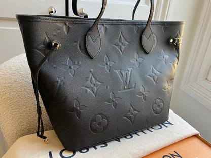Louis Vuitton Neverfull MM Black Empreinte (RRP £2,010)