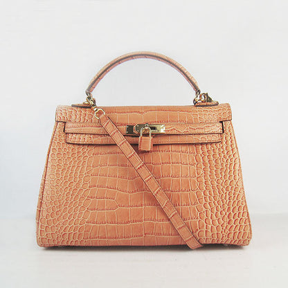Luxury Hermes Kelly 6108 Ladies Crocodile Handbag