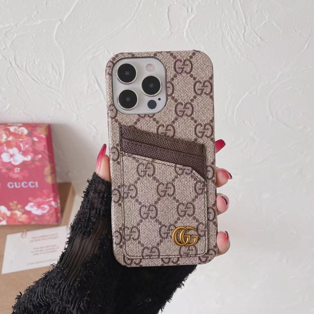 Gucci iPhone Case Card Slot Accent Color iPhone
