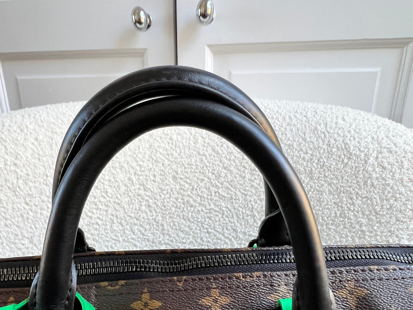 Louis Vuitton Keepall Bandouliere 50 Monogram Macassar and Minty Green (RRP £2,520)