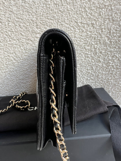 Chanel Black Caviar Wallet on Chain (RRP £2,930)
