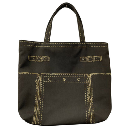 Yves Saint Laurent Rive Gauche Canvas Tote Bag