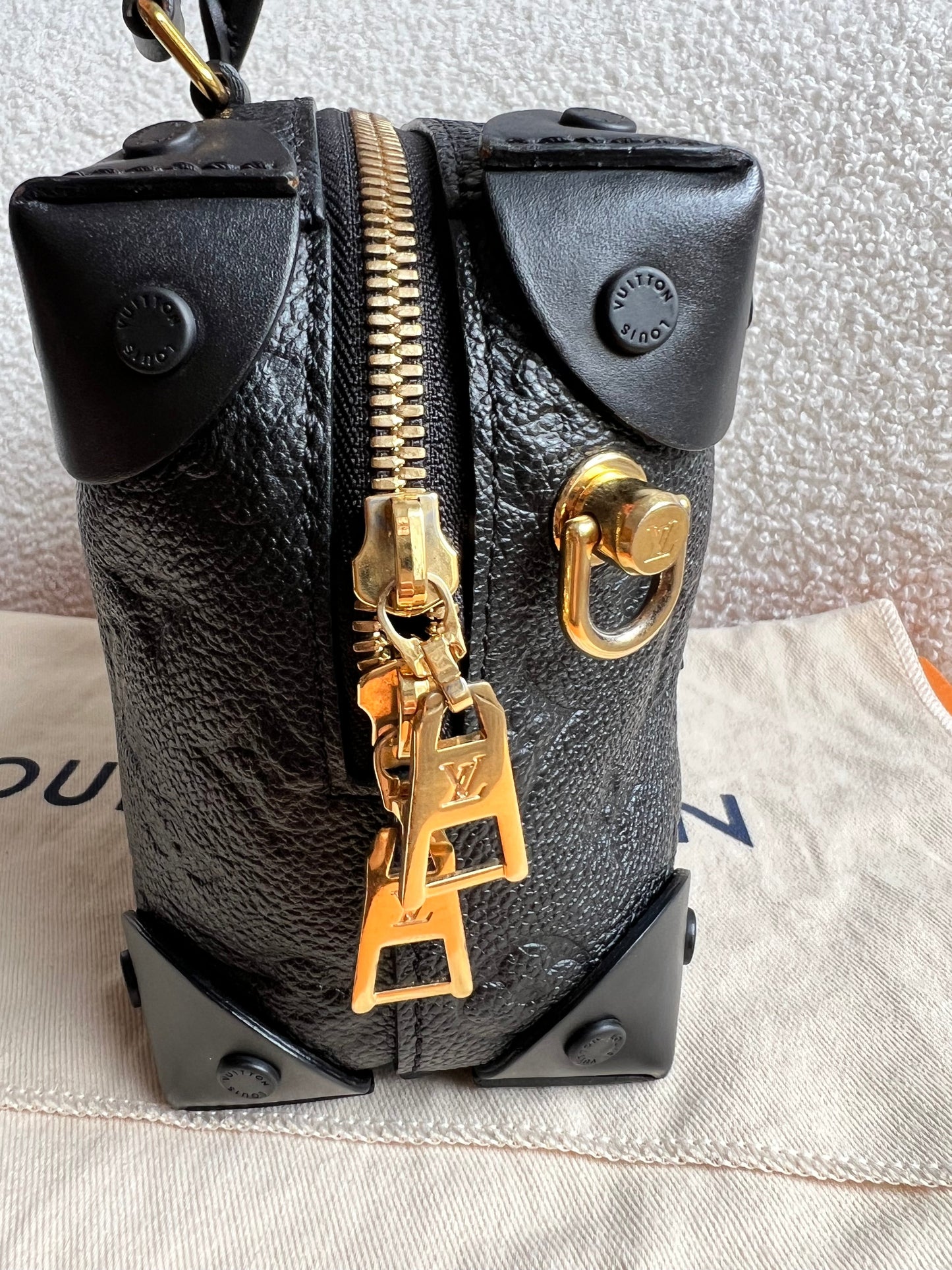 Louis Vuitton Black Empreinte Petite Malle Souple Bag (RRP £2420)