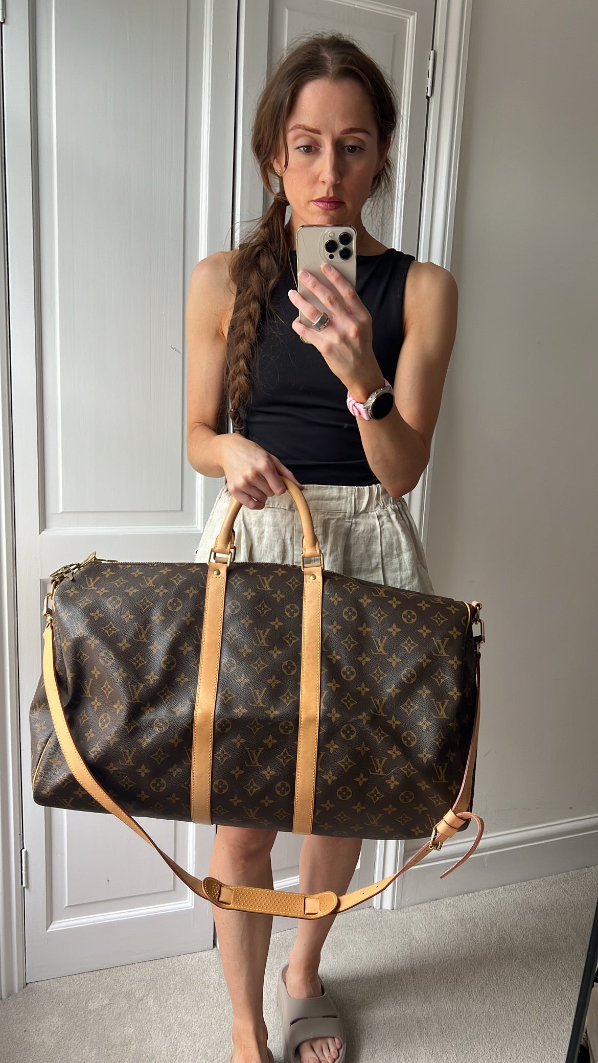 Louis Vuitton Vintage Keepall Bandouliere 55