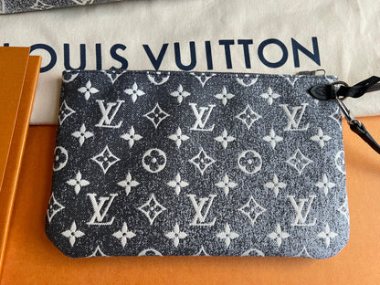 Louis Vuitton Neverfull MM Jacquard Denim