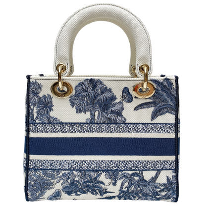 Dior Lady Dior Lou Canvas Handbag