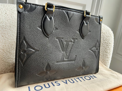 Louis Vuitton On the Go Black PM Empreinte (RRP £2,420)
