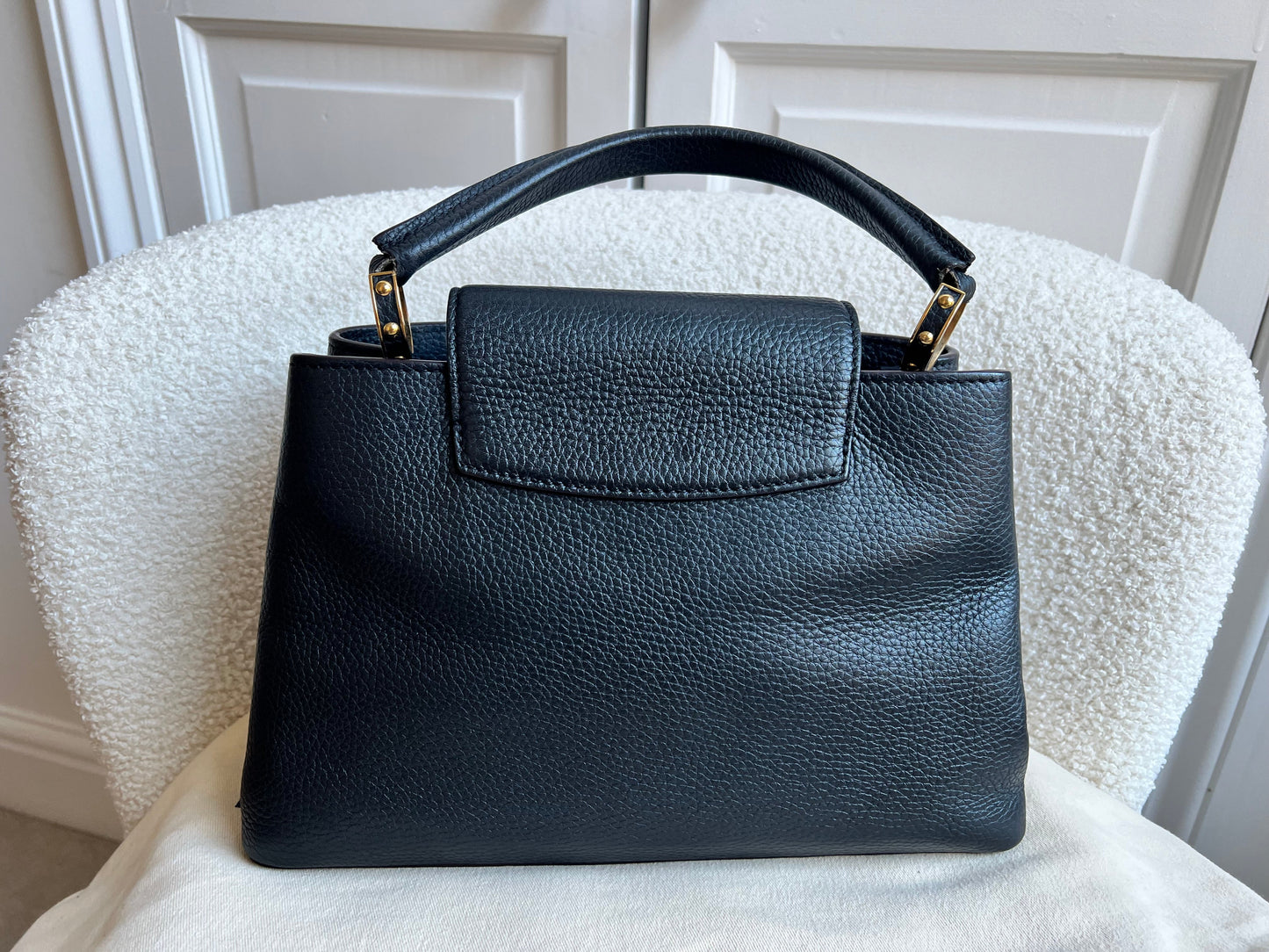 Louis Vuitton Capucines MM Black with Silver Hardware (RRP £4,350)