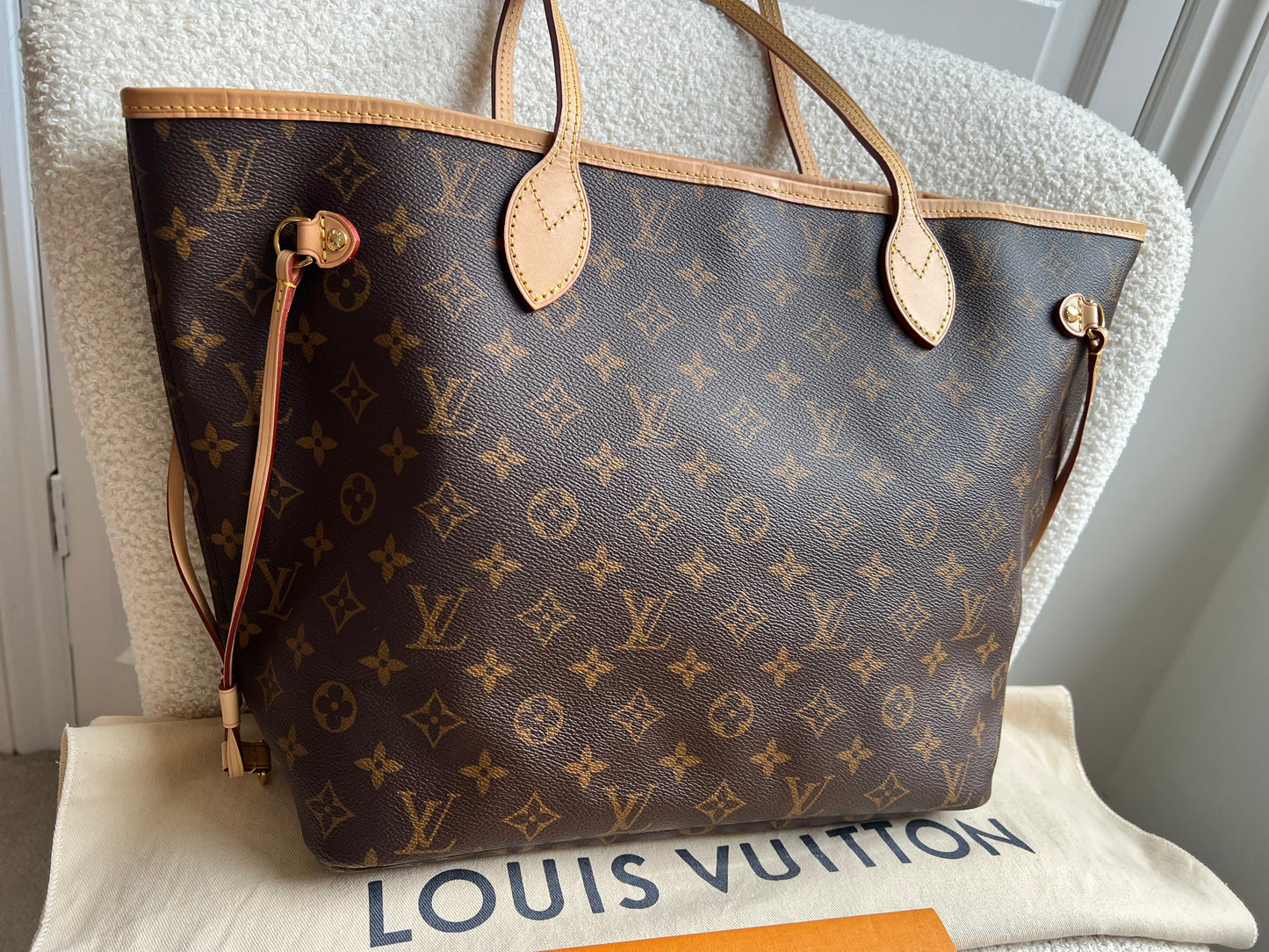 Louis Vuitton Neverfull MM Monogram Pivoine (RRP £1,430)