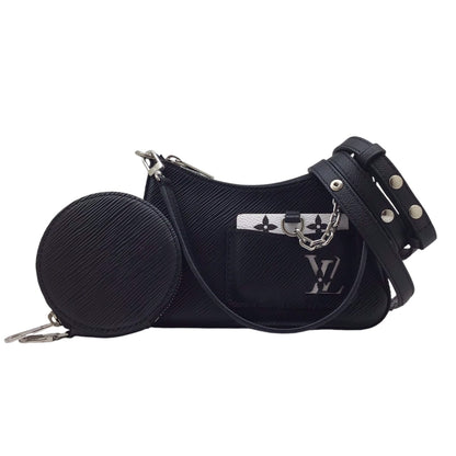Louis Vuitton  Noir Epi Leather Handbag Shoulder Bag