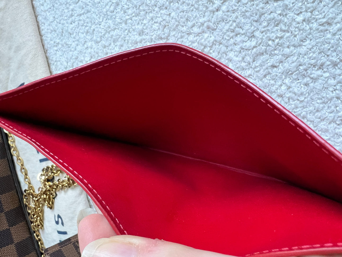 Louis Vuitton Felicie Pochette Damier Ebene (RRP £1090)