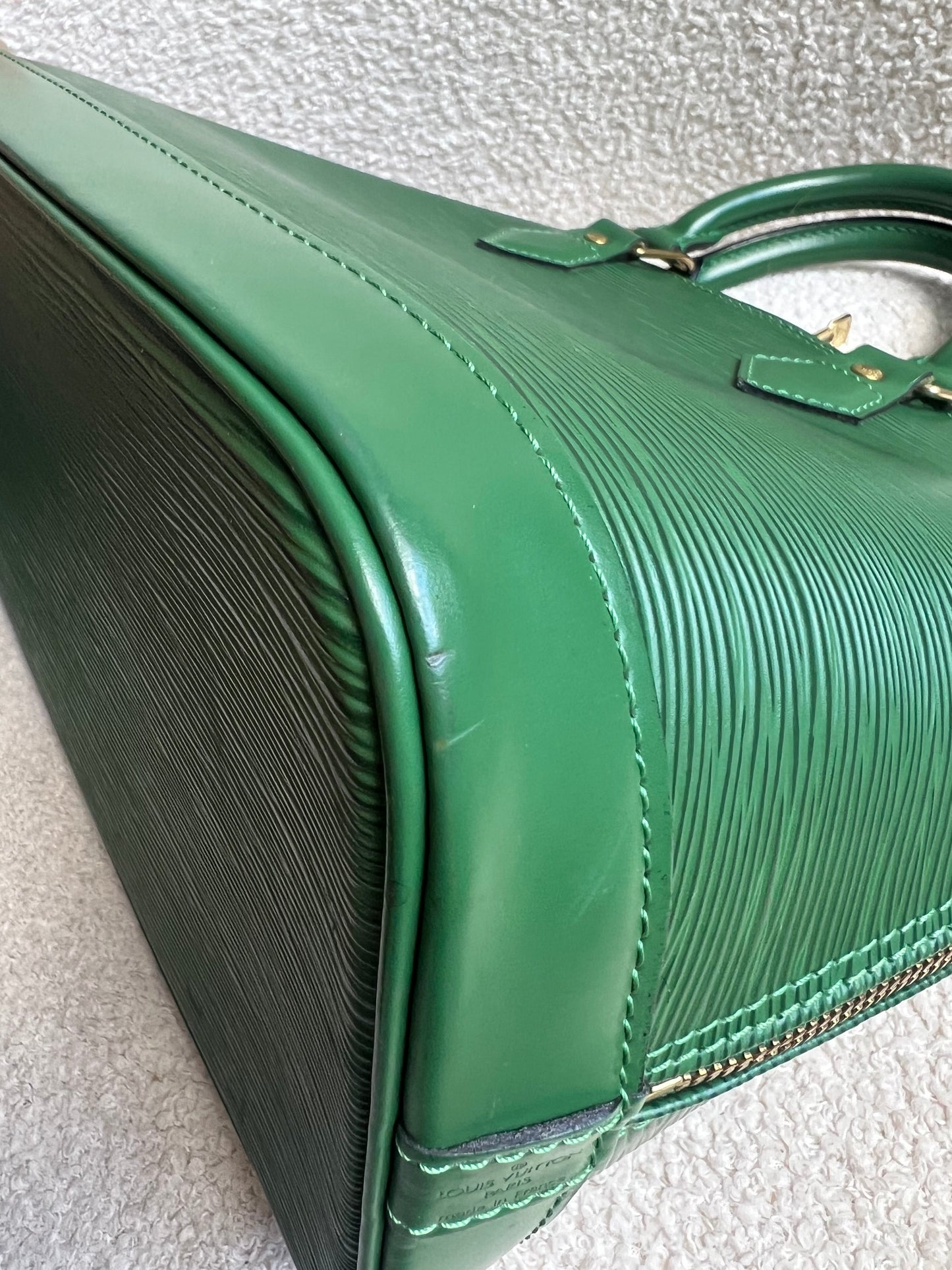 Louis Vuitton Alma PM Green Epi