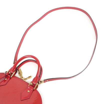Auth Louis Vuitton Monogram Vernis Alma BB 2Way Bag Rose Indien M91771 Used F/S