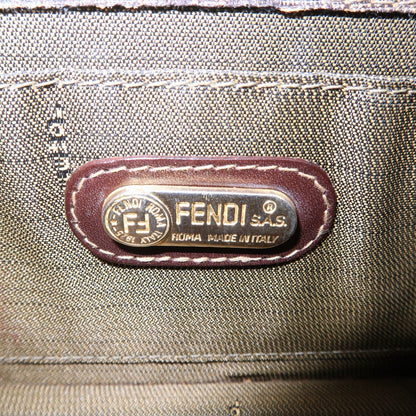 FENDI Zucca Canvas Leather Crossbody Mini Shoulder Bag