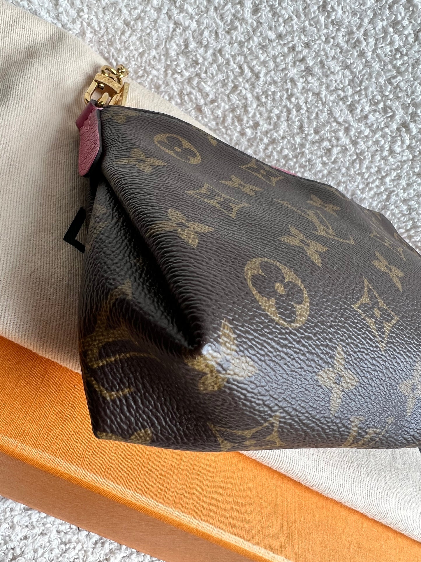 Louis Vuitton Pink and Monogram Pallas Pochette