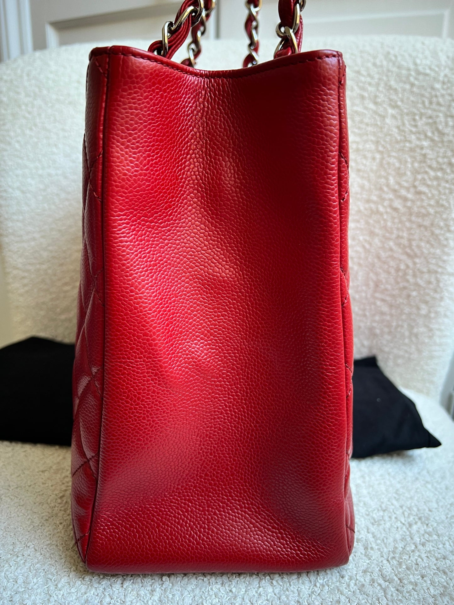 Chanel Red Caviar Grand Shopper Tote (GST)