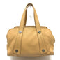 Chanel Boston Duffel bag leather beige COCO Mark Bolt