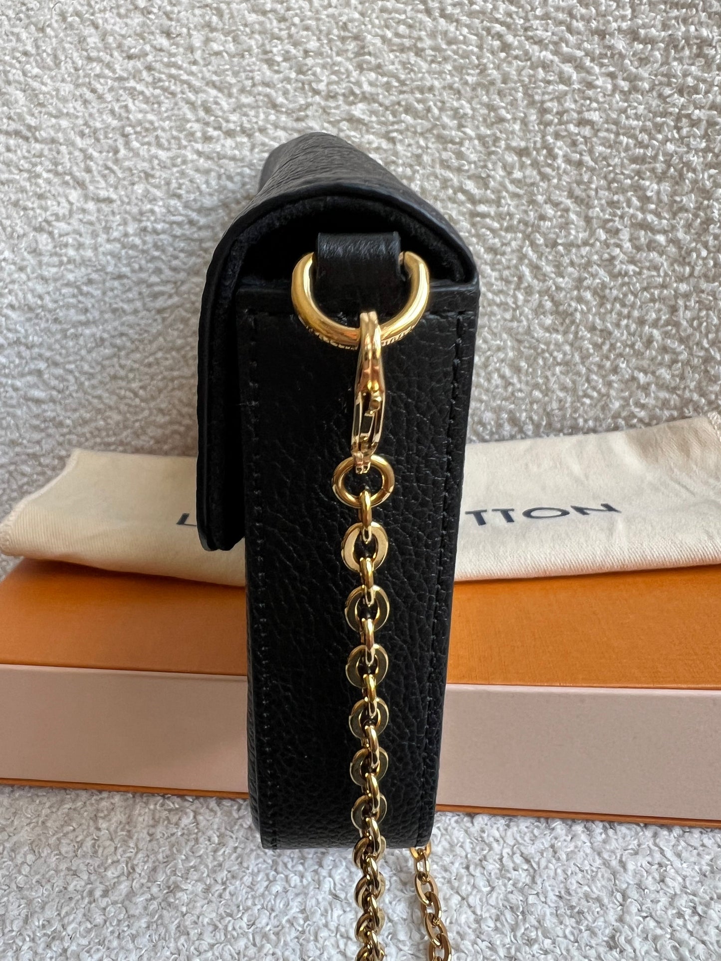 Louis Vuitton Felicie Pochette Black Empreinte Monogram (RRP £1230)