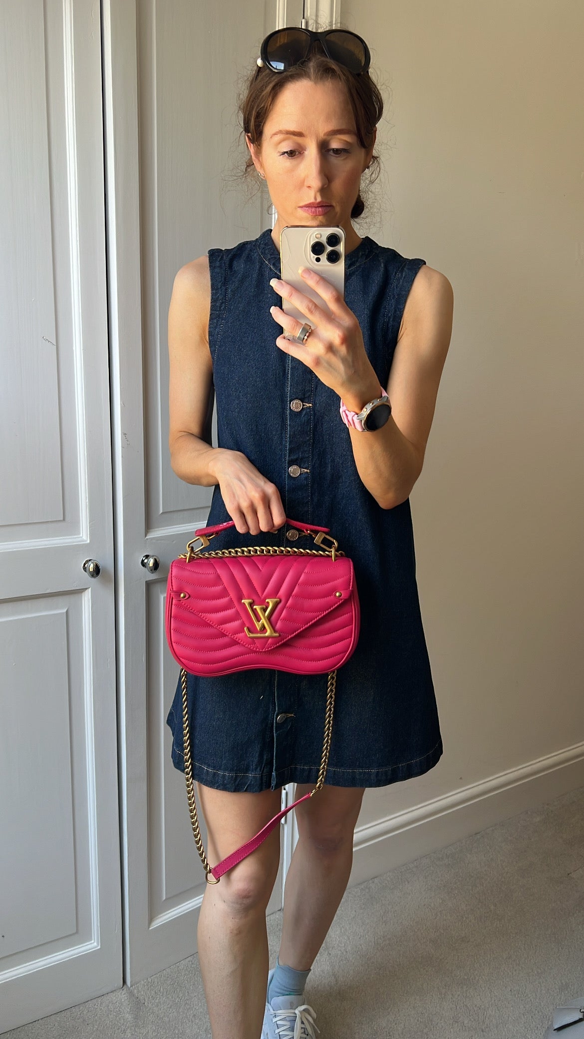 Louis Vuitton New Wave MM Bag in Pink